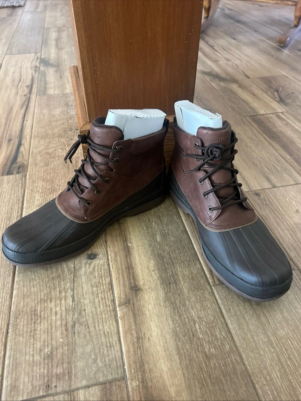 Sperry Cold Bay Chukka Brown Coffee Mens Sz 13 Waterproof Lace Up Boots NWOB